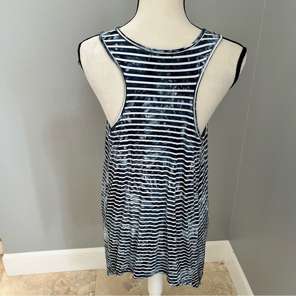 Verve Ami Blue and White Striped Handkerchief Tank Top - Picture 5 of 11